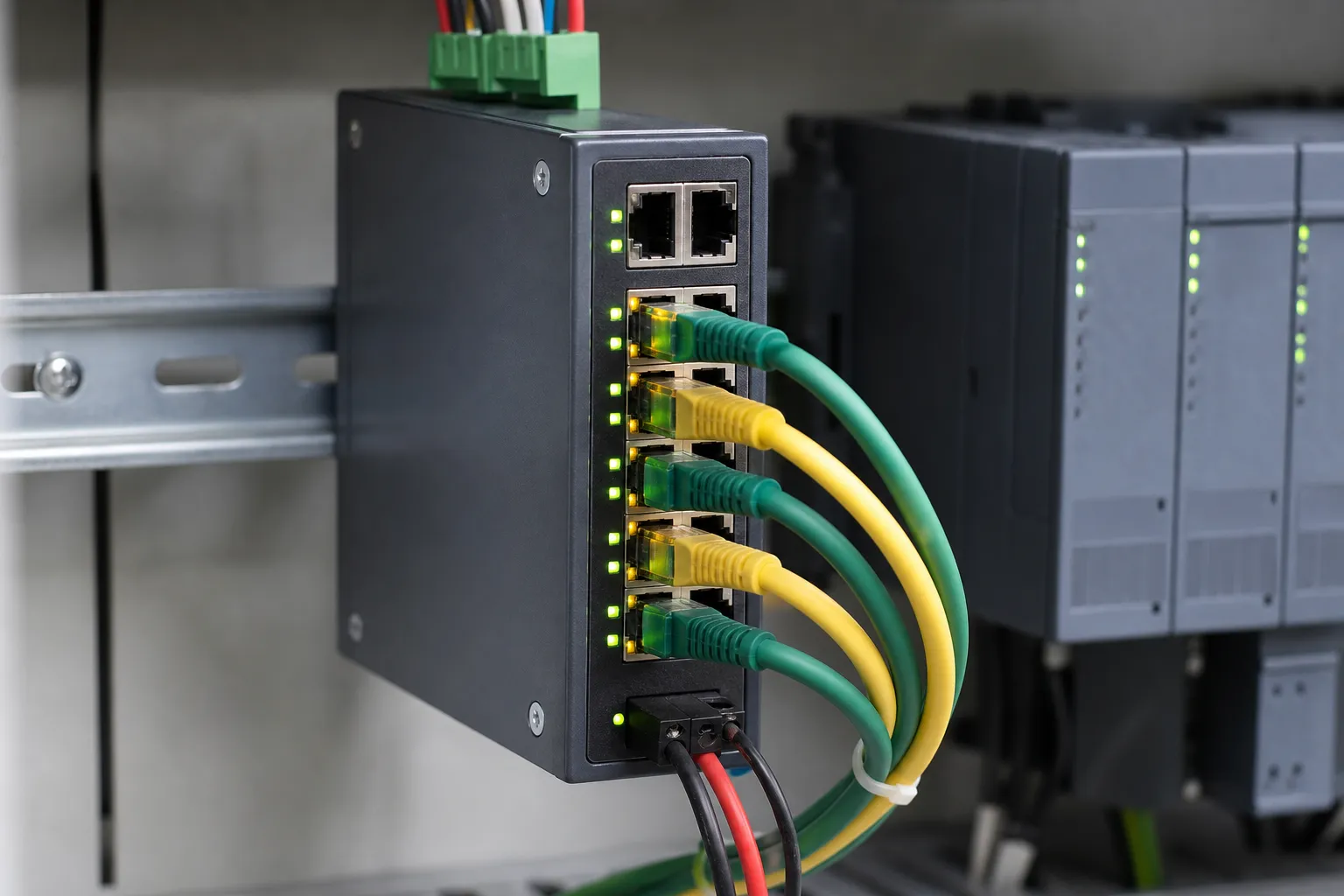 PLC通訊協議解析:從Modbus到EtherCAT 工業乙太網路交換器與網路線